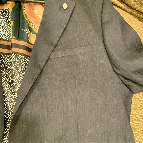 Ted Baker Jacket /Blazer. Size 3. M. Navy. Linen. Like NWOT. Never worn Bluechi - Picture 4 of 8